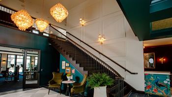 the stairway to the second floor at Dalton, Ohio 